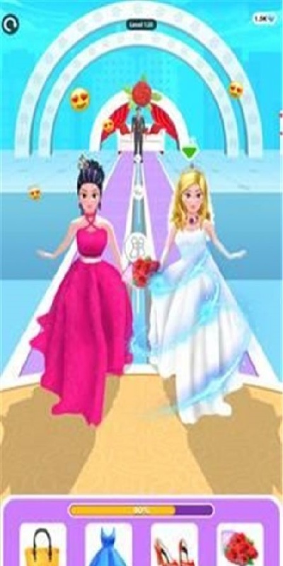 Bridal Dress up run游戏