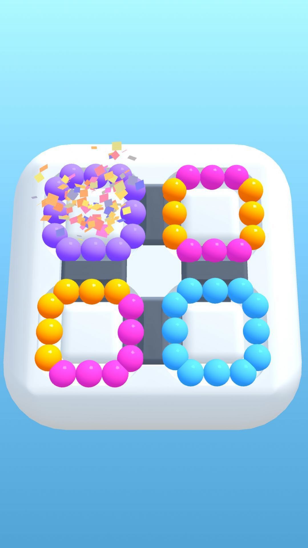 Sort Balls By Circles游戏