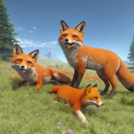 Virtual Arctic Fox Family Sim游戏