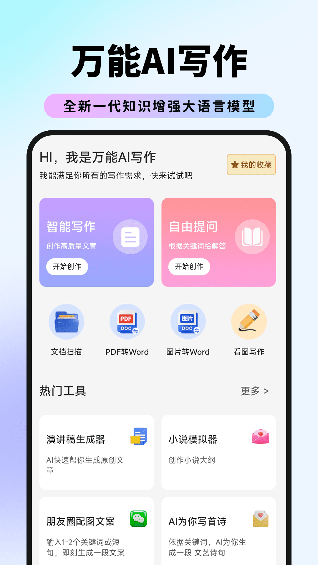 万能AI写作app
