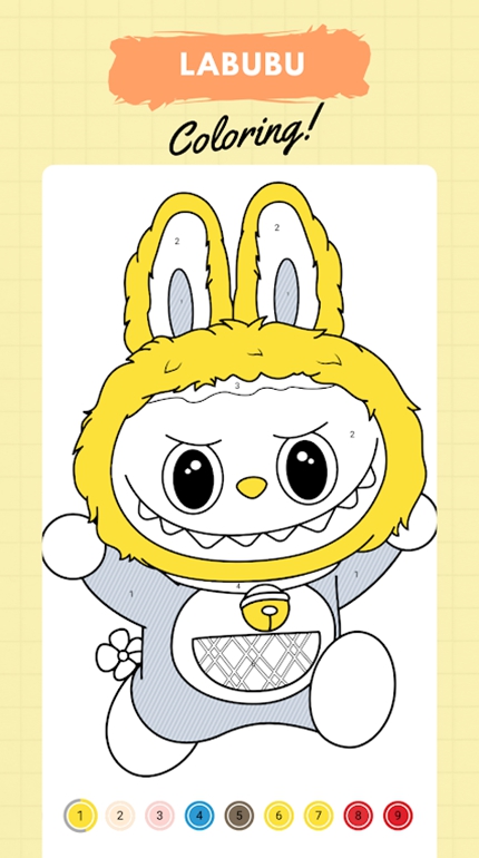 拉布布涂色（labubu Coloring）游戏