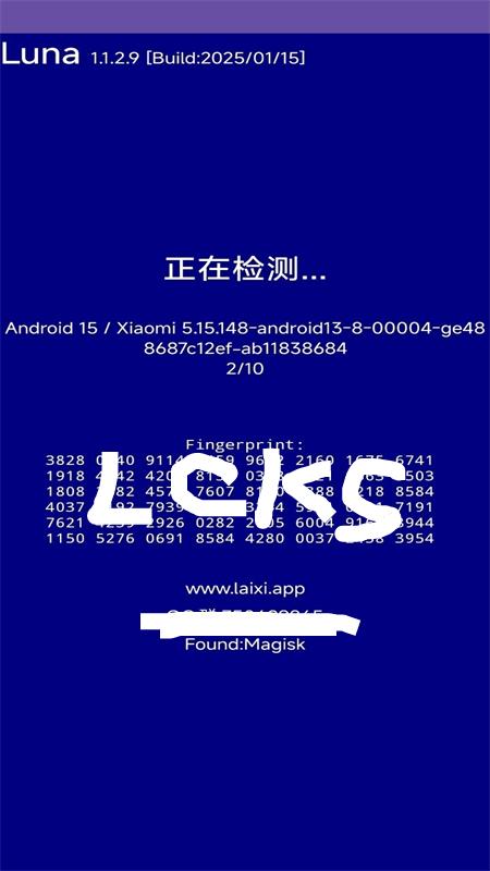 Luna环境检测
