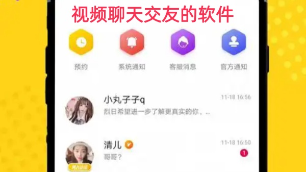 视频聊天交友的软件