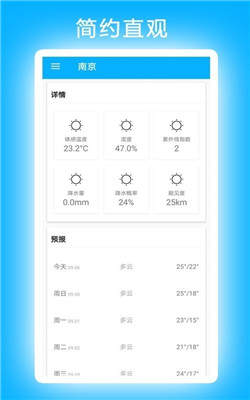小卓天气app截图1
