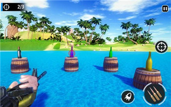 真正的瓶子射击专家3D