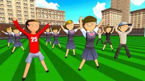 校园女孩火柴人-1