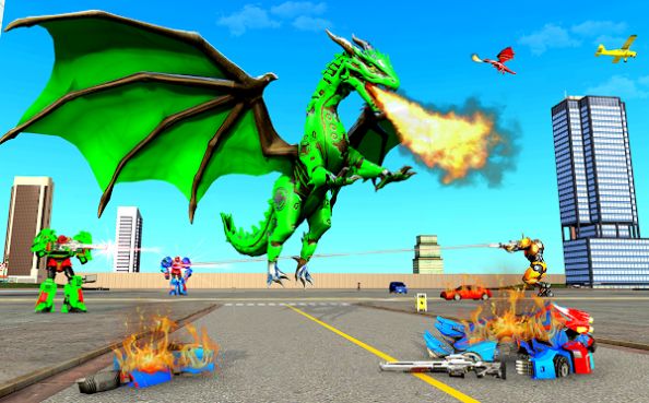 多龙机器人巴士改造(Multi Dragon Robot Bus Transformation Game 2021)截图2