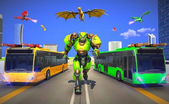 多龙机器人巴士改造(Multi Dragon Robot Bus Transformation Game 2021)截图3