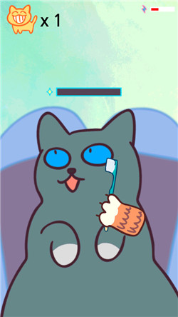 猫咪刷牙-2