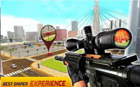 真正的狙击手3D城市黑帮射击(Sniper 3D Fun Shooting Games)截图2