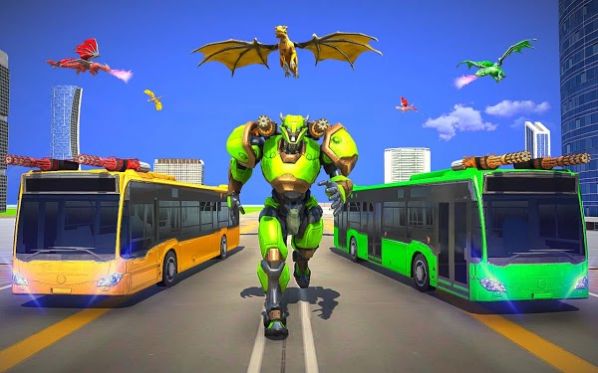 多龙机器人巴士改造(Multi Dragon Robot Bus Transformation Game 2021)截图1