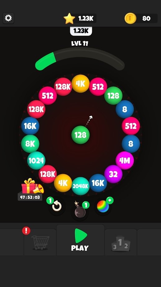 滚动合并2048截图2