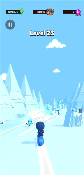 冰柱滑雪模拟