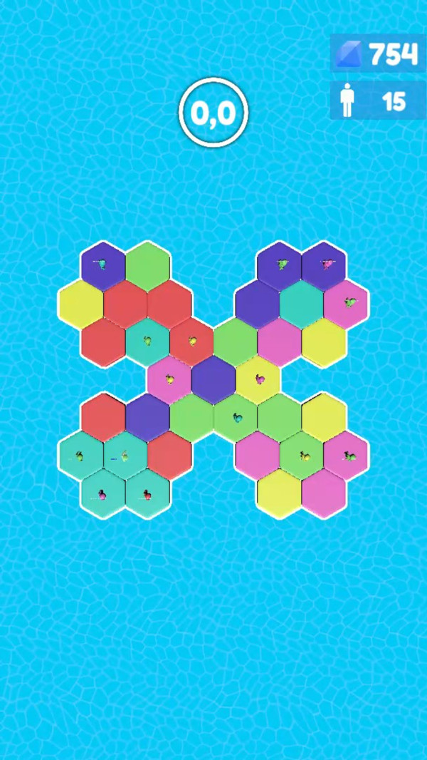 彩色人六边形淘汰赛截图4