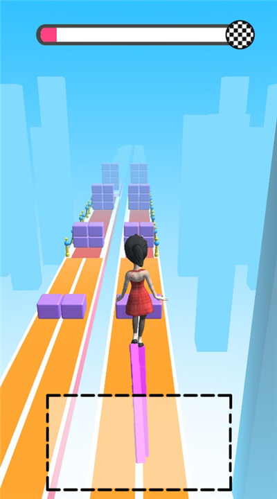 小姐姐踩高跷