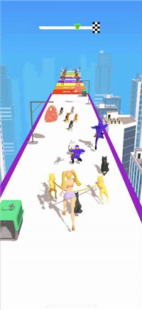 遛狗赛跑