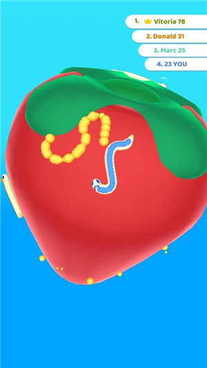 吃水果蠕虫3D