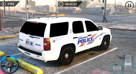 模拟警车停车