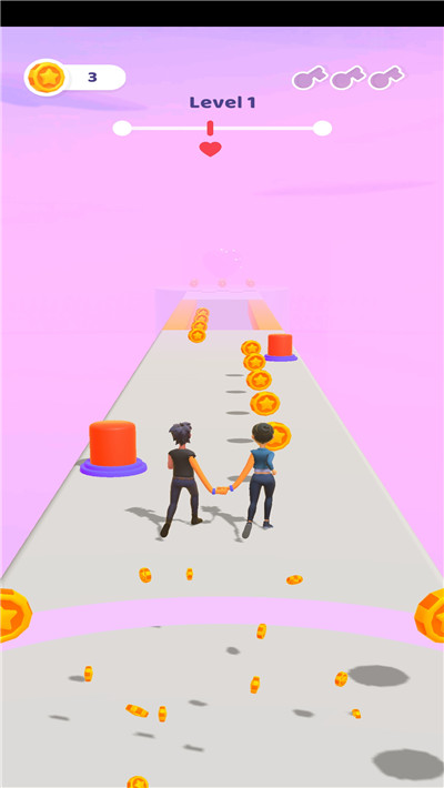 情侣赛跑