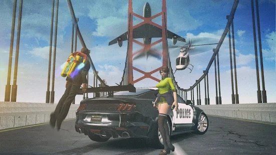 警车停车和驾驶-1