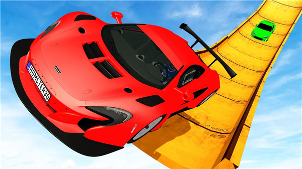 高空赛道不可能的特技竞赛(Car Stunt Race GT Missions)截图2