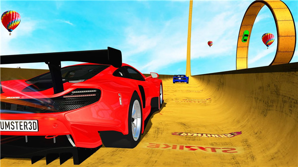 高空赛道不可能的特技竞赛(Car Stunt Race GT Missions)截图3