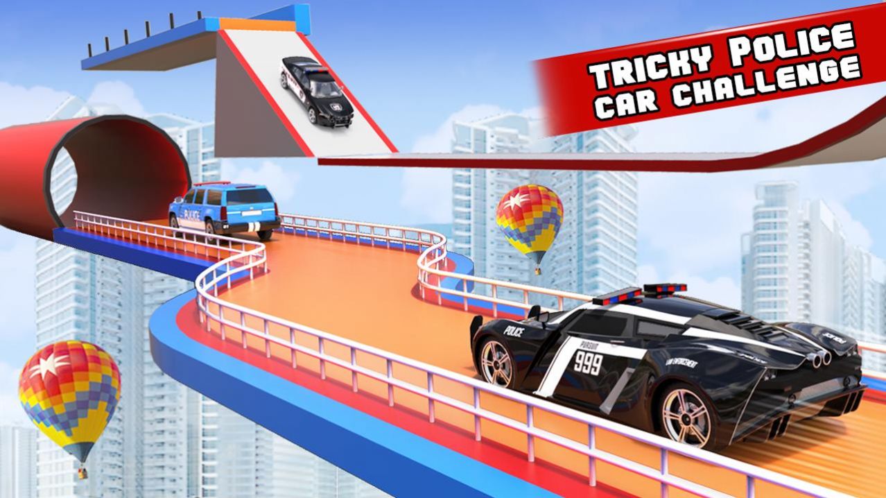 警车特技大坡道(Police Car Stunts: Mega Ramp)