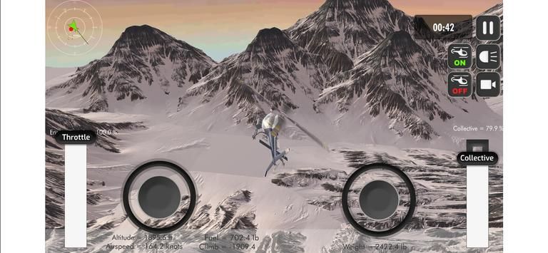 逼真的直升机模拟器(Helicopter Simulator Mountain)-2