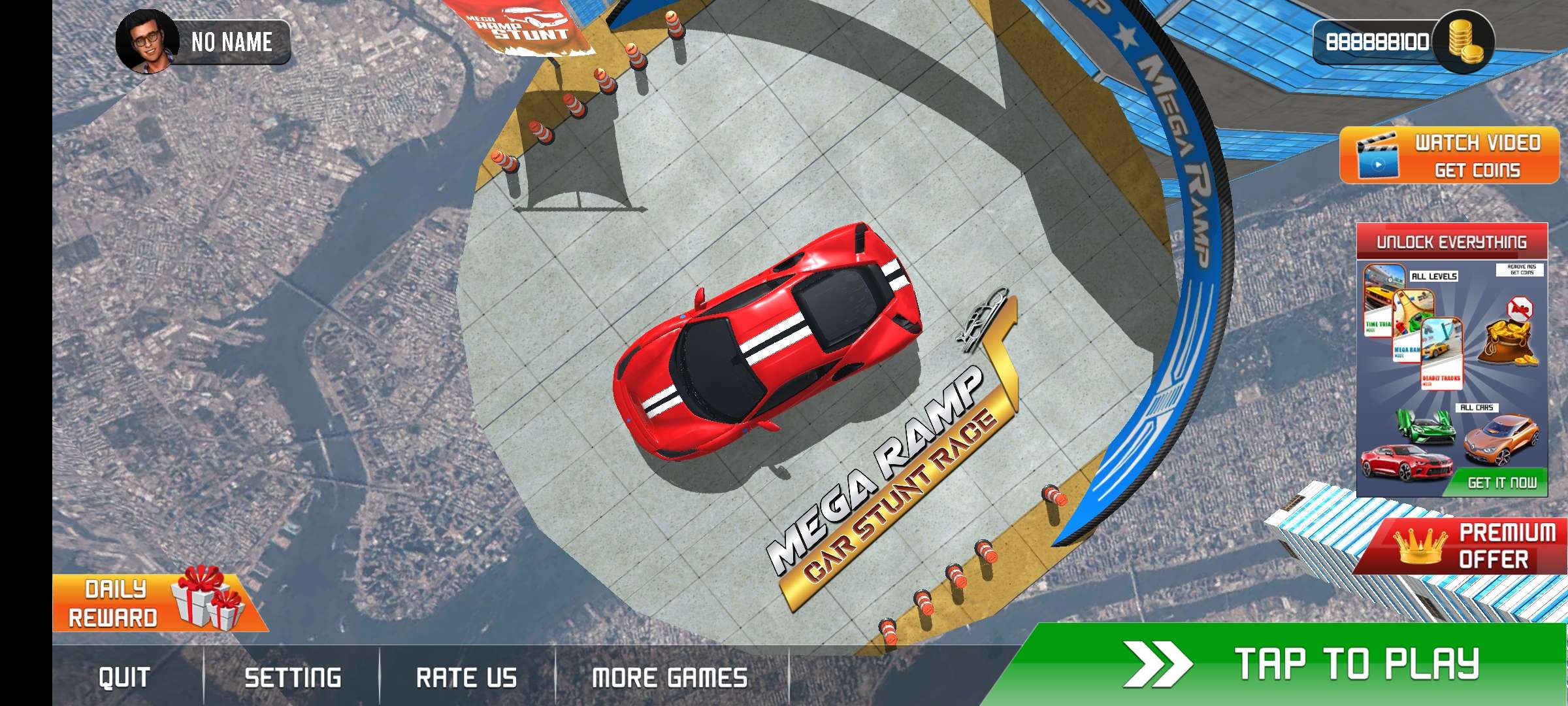 大坡道汽车特技驾驶(Mega Ramp Car Stunt Driving)截图1