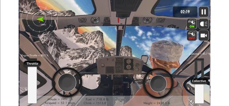 逼真的直升机模拟器(Helicopter Simulator Mountain)-0