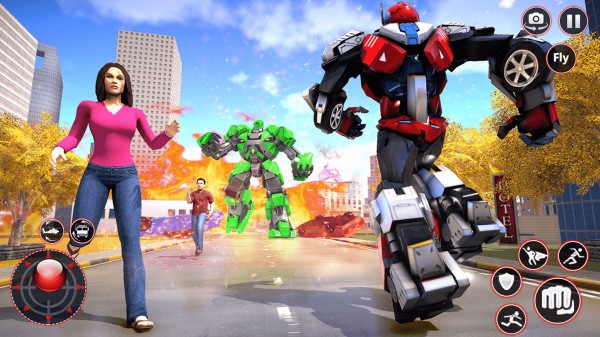 Rescue Robot Car Transformation Game