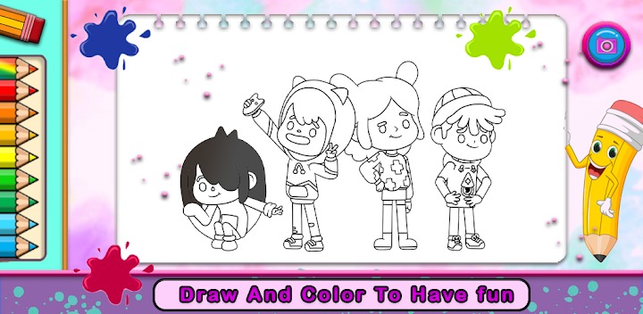 着色托卡生活世界(Toca boca life coloring)