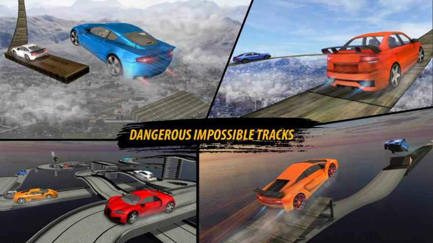 狂野飞车漂移(Sky Track Ultimate Car Stunt Race)
