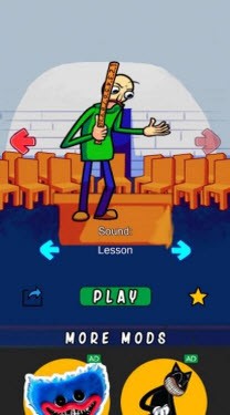 FNF巴迪测试字符(FNF Baldi Test Character)截图3