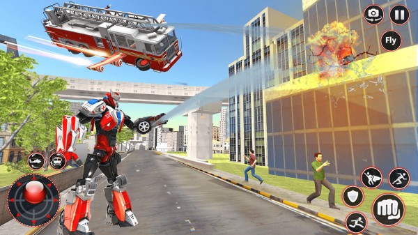 Rescue Robot Car Transformation Game