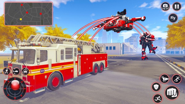 Rescue Robot Car Transformation Game图1