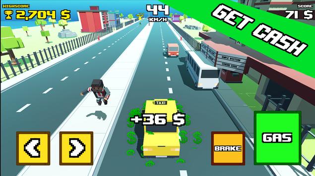 出租车疯狂之路(Crazy Road Taxi Madness)截图3