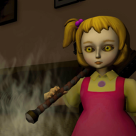 黑暗鬼屋中的恐怖玩偶(Scary Doll In Dark Haunted House)