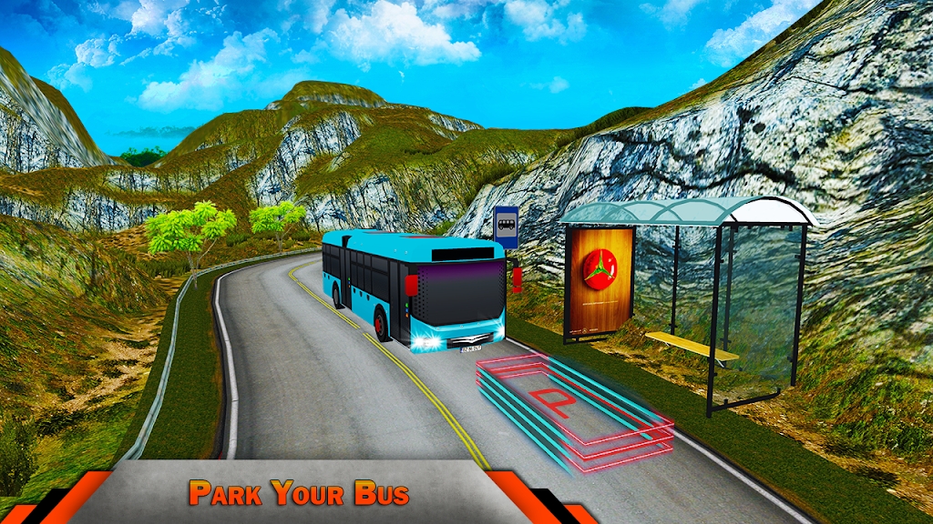 巴士停车3D模拟(Modern Tourist Bus parking 3D Game)截图3