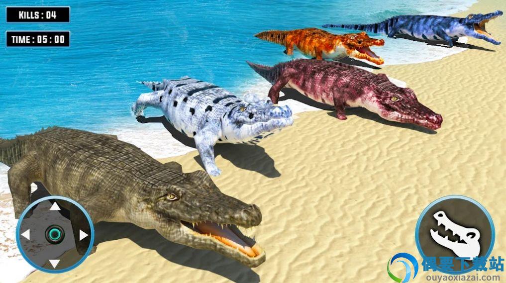 海滩鳄鱼3d(Crocodile Attack)-2