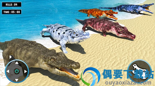 海滩鳄鱼3d(Crocodile Attack)