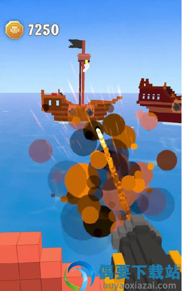 像素海岛对战(Voxel Pirates)截图1