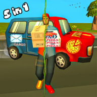 比萨警察出租车汽车驾驶(Police Pizza Taxi Driver)
