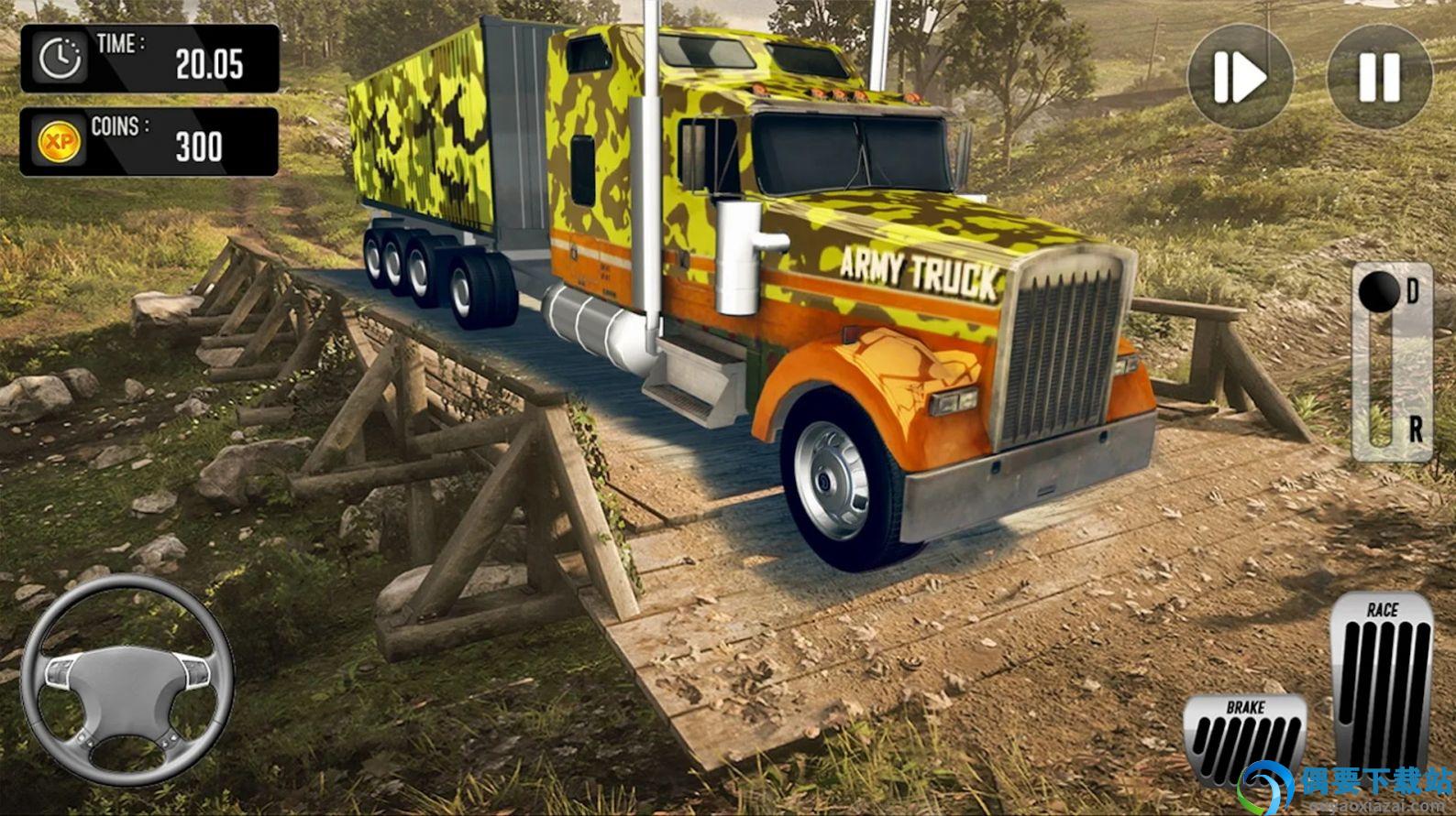 军事卡车模拟驾驶(Army Truck Driving Games )截图1