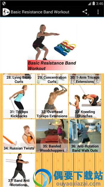 阻力带深蹲训练(Resistance Band Workout)