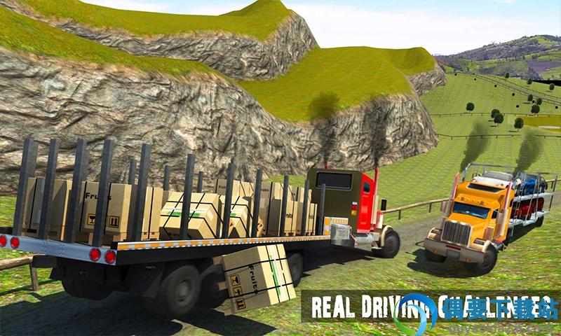 大卡车运输司机货运(Big Truck Transport Driver 3D)截图1