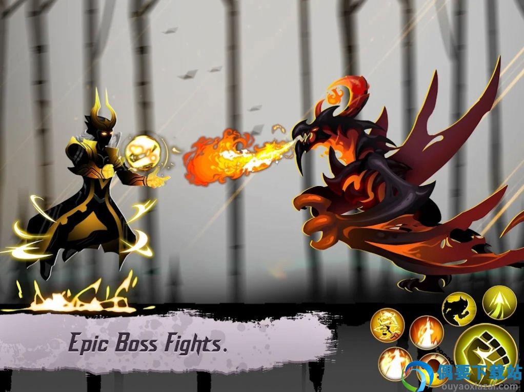 斯蒂克曼战士战斗(Stickman Warrior Fighting Game)截图2