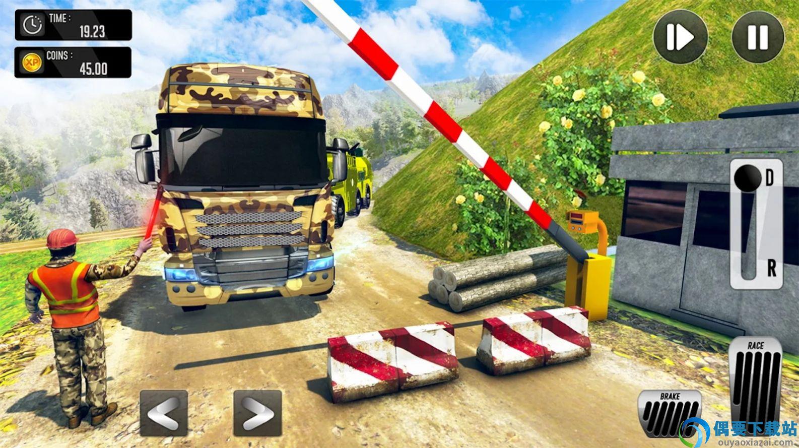 军事卡车模拟驾驶(Army Truck Driving Games )