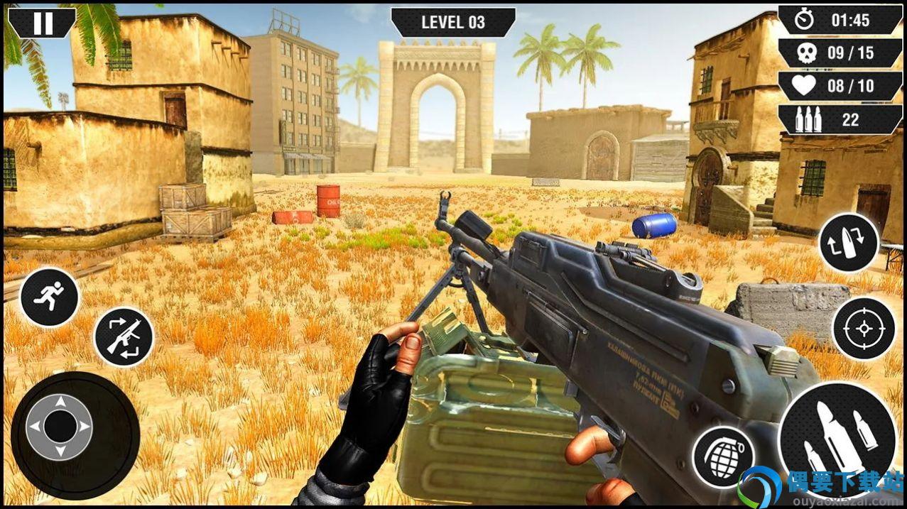 战争加特林(Machine Gun Games War Action)截图1