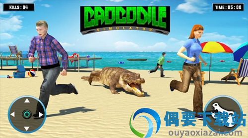 海滩鳄鱼3d(Crocodile Attack)